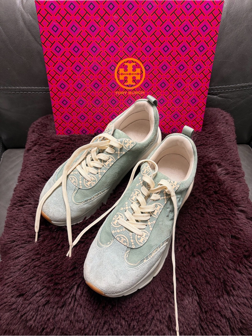 Tory Burch MONOGRAM GOOD LUCK TRAINER